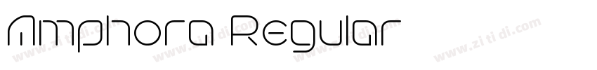 Amphora Regular字体转换